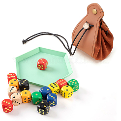 2Pcs 2 Colors Leather Jewelry Drawstring Storage Bags&nbsp;DIY-AN0001-32