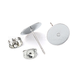 100Pcs 304 Stainless Steel Stud Earring Findings&nbsp;STAS-YW0001-43B