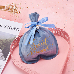 Velvet Jewelry Drawstring Gift Bags&nbsp;ABAG-CJC0003-02A