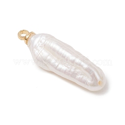 Natural Baroque Pearl Keshi Pearl Pendants&nbsp;PALLOY-JF04777-01