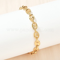 304 Stainless Steel Link Chain Bracelets for Women&nbsp;BJEW-Z143-25G