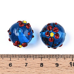 Handmade Lampwork Enamel Beads&nbsp;X1-LAMP-T023-23B