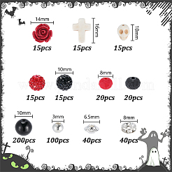 DIY Rose Skull Bracelet/Necklaces Making Kits&nbsp;DIY-AR0005-28