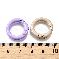 Spray Painted Alloy Spring Gate Rings&nbsp;PALLOY-A022-01A