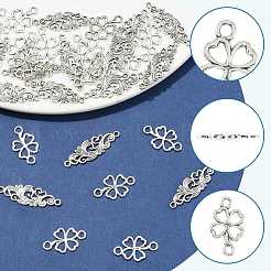30Pcs Tibetan Style Alloy Shamrock Connector Charms&nbsp;TIBE-FS0003-31