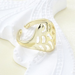 Brass Cuff Rings for Women&nbsp;RJEW-G347-14G