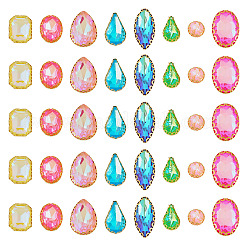 100Pcs Glass Sew on Rhinestones&nbsp;GLAA-TA0004-47