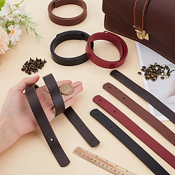 8 Bags 4 Colors PU Leather Bag Handles&nbsp;FIND-CL0001-50B