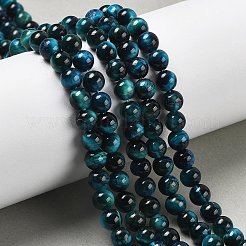 Natural Tiger Eye Beads Strands&nbsp;X-G-B133-A02-6MM-07