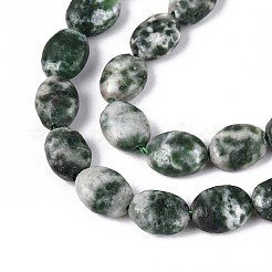 Natural Green Spot Jasper Beads Strands&nbsp;G-T142-26