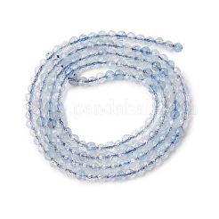 Natural Aquamarine Beads Strands&nbsp;G-F509-02-2mm