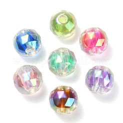 UV Plating Transparent Acrylic European Beads&nbsp;OACR-F004-03