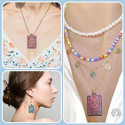 12Pcs 6 Style Rack Plating Rainbow Color Alloy Pendants&nbsp;FIND-CA0004-52