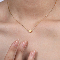 Modern minimalist Style Classic Brass Love Heart Pendant Nnecklaces&nbsp;NB0089
