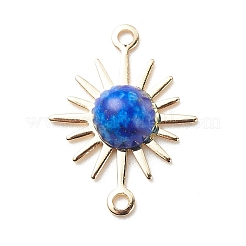 Natural Mixed Gemstone Connector Charms&nbsp;PALLOY-JF01938
