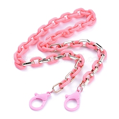 Personalized Acrylic & CCB Plastic Cable Chain Necklaces&nbsp;X-NJEW-JN02824