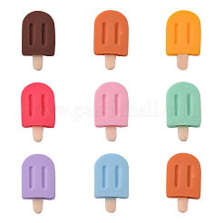 80Pcs 8 Colors Opaque Resin Decoden Cabochons&nbsp;CRES-CJ0001-53