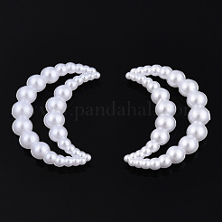 ABS Plastic Imitation Pearl Linking Rings&nbsp;OACR-T015-07-01