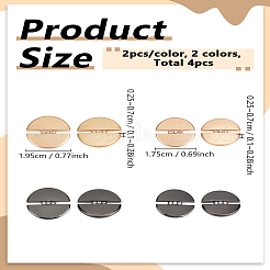 8Pcs 4 Colors 1-Hole Alloy Buttons&nbsp;BUTT-LP0001-88