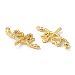 Rack Plating Brass Connector Charms&nbsp;KK-C030-15G