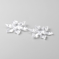 Transparent Acrylic Connector Charms&nbsp;TACR-WH0001-74B