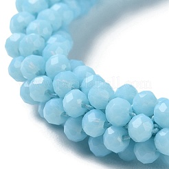 Crochet Glass Beads Braided Stretch Bracelet&nbsp;BJEW-S144-002E-10