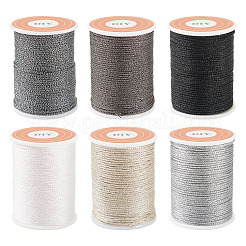 6Rolls 6 Colors Polyester Metallic Thread&nbsp;OCOR-TA0002-82C
