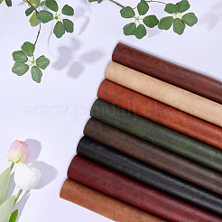 8Pcs 8 Colors PU Leather Sheets&nbsp;DIY-CL0002-51
