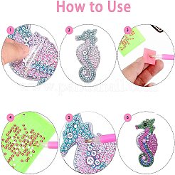 DIY 5D Diamond Painting Keychain&nbsp;DIY-WH0161-59