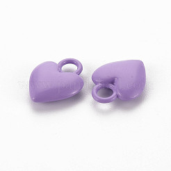 Spray Painted Alloy Charms&nbsp;PALLOY-Q433-032G-RS