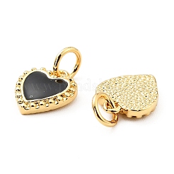 Rack Plating Brass Enamel Pendants&nbsp;KK-E015-08G