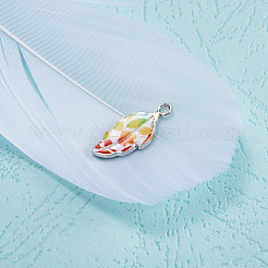 Alloy Enamel Pendants&nbsp;PALLOY-TAC0009-25P-A