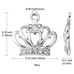 Alloy Rhinestone Pendants&nbsp;ALRI-YW0001-06
