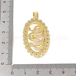 Brass Micro Pave Clear Cubic Zirconia Pendants&nbsp;KK-E111-36B-G