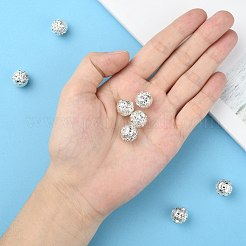 Brass Rhinestone Beads&nbsp;RB-A011-12mm-01S