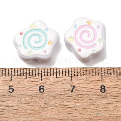 Printed Opaque Acrylic Beads&nbsp;AC-CBA46F7-04