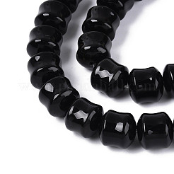 Natural Black Onyx(Dyed & Heated) Beads Strands&nbsp;G-N353-06A-08
