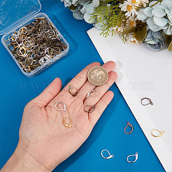 200Pcs 5 Colors Brass Leverback Earring Findings&nbsp;KK-SP0001-01