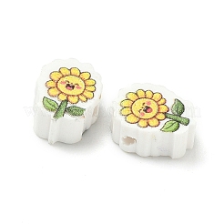 Printed Handmade Polymer Clay Beads&nbsp;CLAY-I016-01
