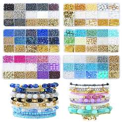 DIY Bohemian Stacked Beads Bracelet Making Findings Kits&nbsp;DIY-YW0011-38