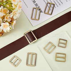8Pcs 4 Styles Alloy Slider Buckles&nbsp;FIND-GF0007-01AB