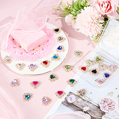 26Pcs 13 Styles Glass Rhinestone Pendants&nbsp;FIND-DR0001-73