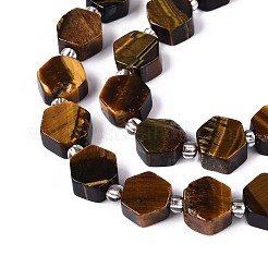 Natural Tiger Eye Beads Strands&nbsp;G-P534-A21-02