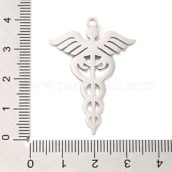 Anti-Tarnish 304 Stainless Steel Snake Pendants&nbsp;STAS-S150-02P