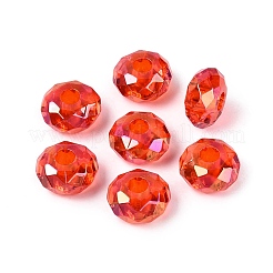 Independence Day Transparent Acrylic European Beads&nbsp;OACR-E033-25M1