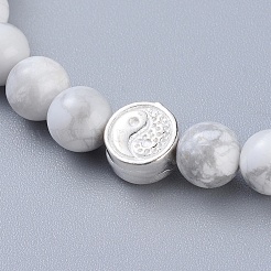 Feng Shui Natural Howlite Beaded Stretch Bracelets&nbsp;BJEW-JB05021-04