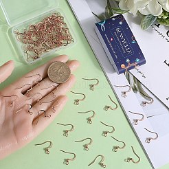 100Pcs 316 Surgical Stainless Steel Earring Hooks&nbsp;STAS-SC0006-43