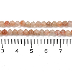 Natural Gold Sunstone Beads Strands&nbsp;G-RM2025-01-4mm