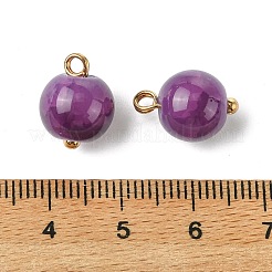 Alloy Glass Pendants&nbsp;GLAA-P080-03G-06