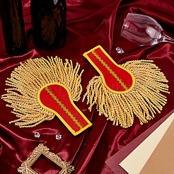 Non-woven Fabric Tassel Epaulettes&nbsp;AJEW-WH0314-705